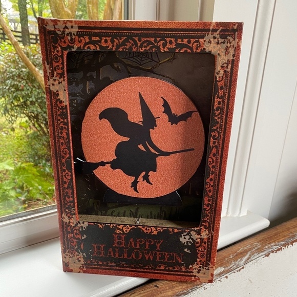 Halloween Light Up Witch Book / Stash Box - Picture 2 of 7